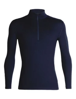 ICEBREAKER MEN'S TECH TOP LONG SLEEVE HALF ZIP Midnight Navy