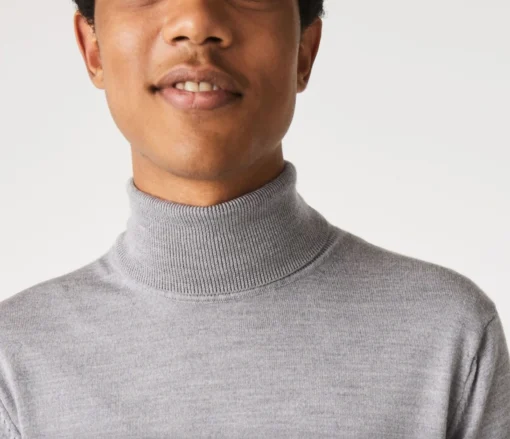 LACOSTE COLTRUI VAN MERINOWOL Grijs - Afbeelding 5