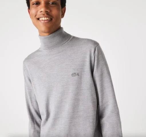 LACOSTE COLTRUI VAN MERINOWOL Grijs - Afbeelding 2