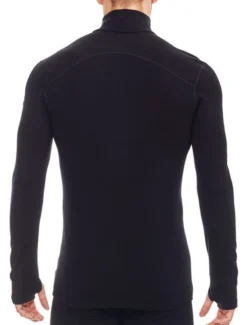 ICEBREAKER MEN'S TECH TOP LONG SLEEVE HALF ZIP Black -Ski Kortings Winkel tech top 3 1