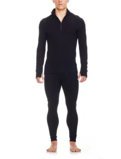 ICEBREAKER MEN'S TECH TOP LONG SLEEVE HALF ZIP Black -Ski Kortings Winkel tech top 4 1